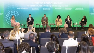 RCC’s Senior Expert on Green Agenda/Coordinator of the Green Agenda, Ivana Marković Bošković moderated the high-level ministerial panel “United for Climate – Adaptation Action & Regional Cooperation at the United for Climate: Regional Cooperation for a Resilient Future conference, in Tirana on 5 May 2026 (Photo: RCC/Henri Koci)