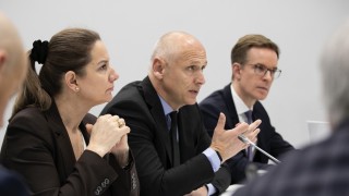 Pranvera Kastrati, Director of the CEFTA Secretariat, Amer Kapetanovic, RCC Secretary General, and Tim Prange, Representative of Cabinet of German Chancellor at the Berlin Process Prime Ministers' Sherpas meeting in Brussels on 26 February 2026 (Photo: RCC/Laure Geerts)