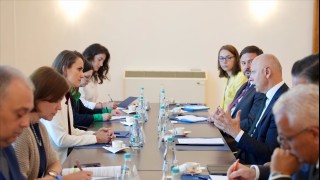 RCC Secretary General Amer Kapetanović met with Minister of Foreign Affairs of Romania Oana Țoiu in Bucharest on 28 July 2026 (Photo: RCC/Stefan Banu) 