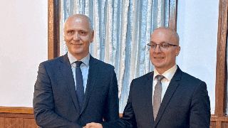 RCC Secretary General Amer Kapetanovic met with Antonio Miloshoski, Vice President of the Parliament Assembly of North Macedonia in Skopje on 26 March 2026 (Photo: RCC)
