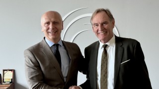 RCC Secretary General Amer Kapetanovic hosted the Lord Mayor of Leipzig, Burkhard Jung at RCC headquarters in Sarajevo on 23 March 2026 (Photo: RCC)