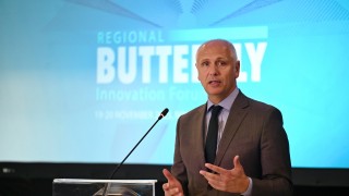 Amer Kapetanović, RCC Secretary General opened 4th Butterfly Innovation Forum 2025 in Novi Sad on 20 November 2025 (Photo: RCC)