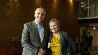 RCC Secretary General Amer Kapetanovic met with Pilvi Torsti, European Training Foundation Director in Budva on 13 April 2025 (Photo: RCC/Danilo Papic)