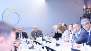 RCC Secretary General chairing 59th RCC Board meeting, in Sarajevo on 14 May 2025 (Photo: RCC/Jasmin Sakovic)
