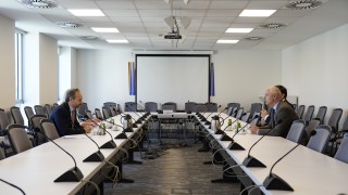 RCC Secretary General Amer Kapetanovic met with Ambassador of EU Delegation to Serbia Emanuele Giaufret in Belgrade on 4 June 2025 (Photo: RCC/Lazar Vjestica)